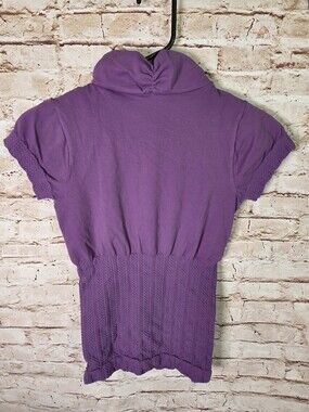 FP Movement Top Size XS/S Purple NWoT Short Sleeve Turtle Neck